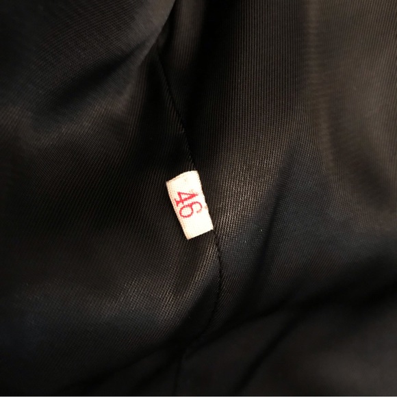 Womens Fur Coat Jacket Size 46 Medium Grey Rabbit Pockets Hook Closure Flaw - Picture 16 of 16